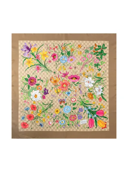 Gucci women's Floral print silk foulard - buy for 298700 KZT in