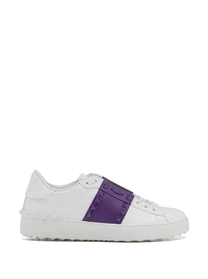 Кожаные кеды Rockstud